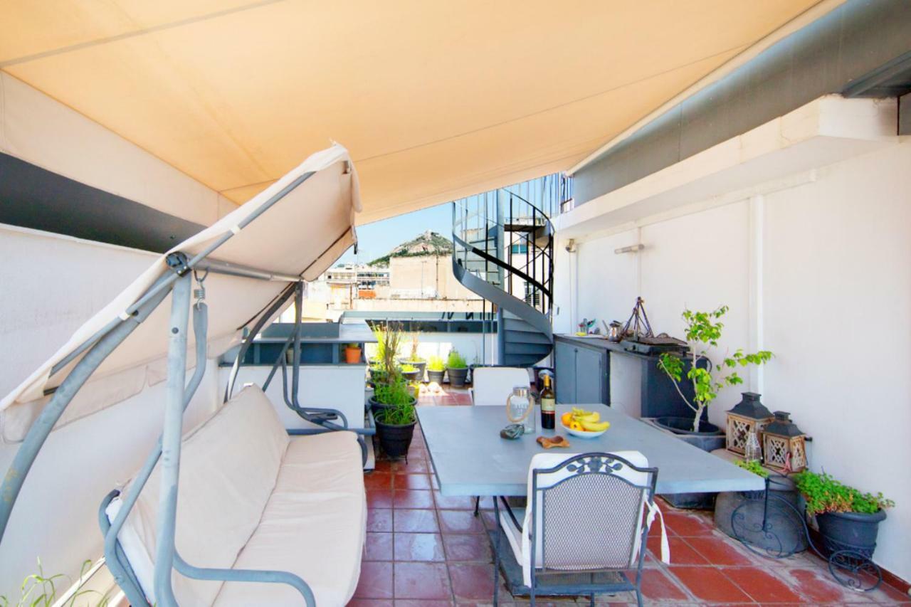 Topfloor Stylish Apartment With Acropolis View! アテネ エクステリア 写真